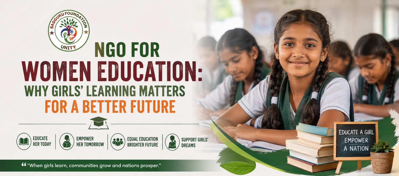 NGO for Women Education: Why Girls’ Learning Matters for a Better Future